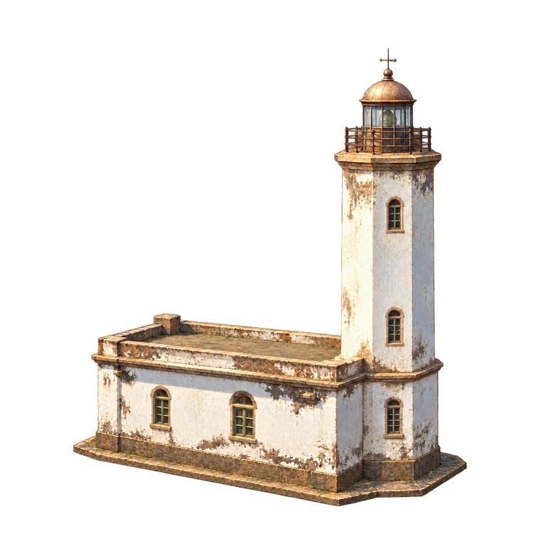 Illustration of Dona Maria Pia Lighthouse