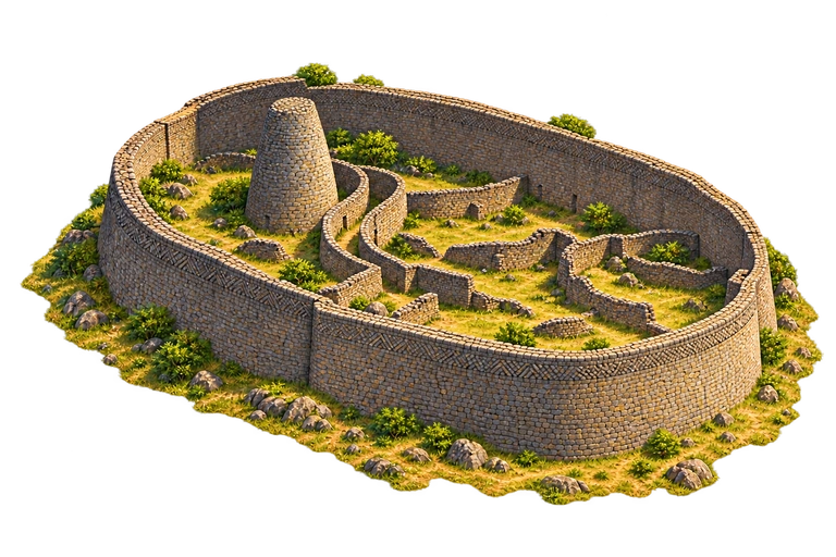 Illustration of Great Zimbabwe — Great Enclosure