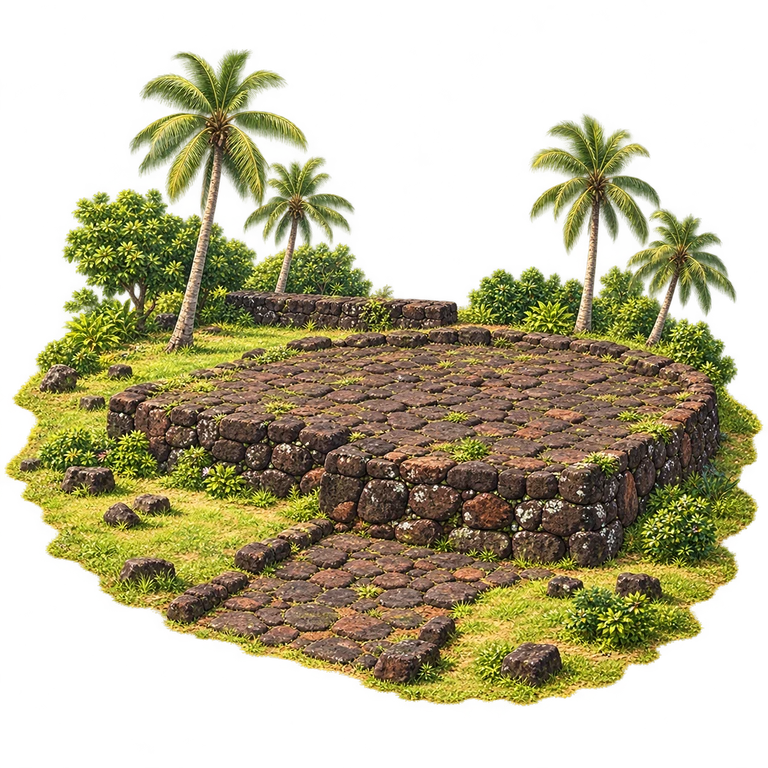 Illustration of Talietumu at Kolonui
