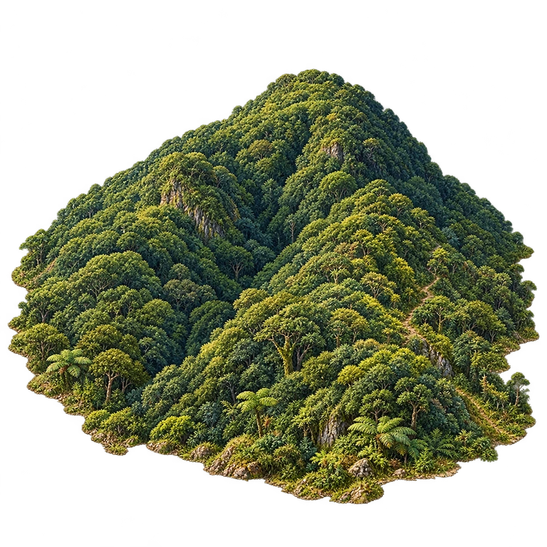 Illustration of Blue and John Crow Mountains
