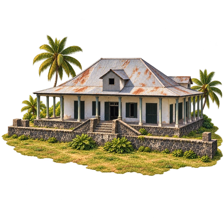 Illustration of East Point Plantation Remains