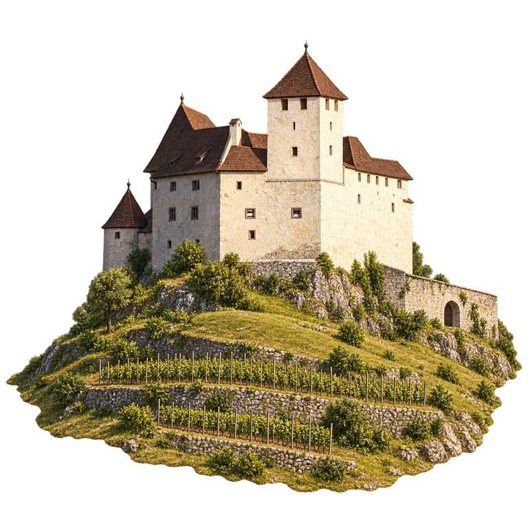 Illustration of Gutenberg Castle