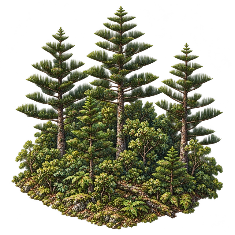 Illustration of Norfolk Island Native Forest