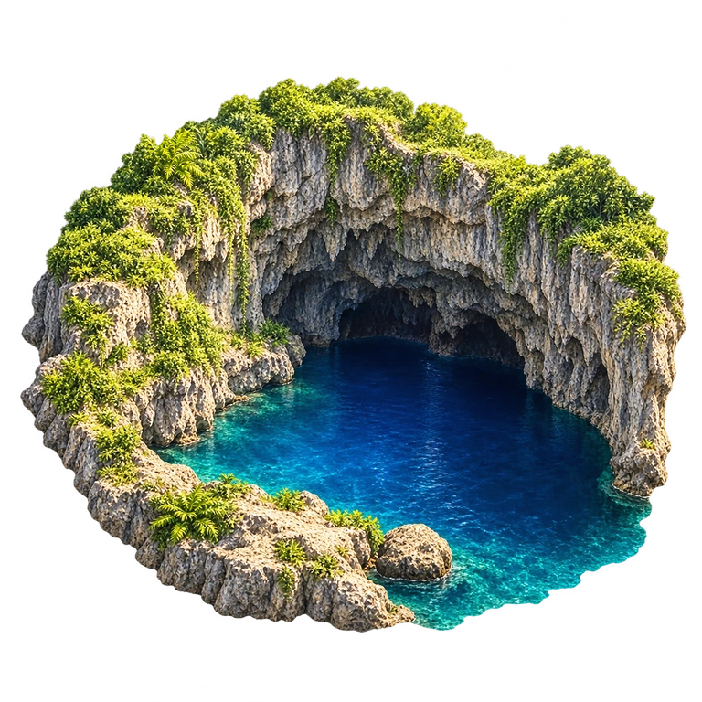 Illustration of Saipan's Grotto