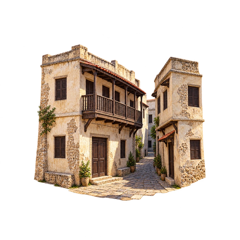 Illustration of Stone Town of Zanzibar